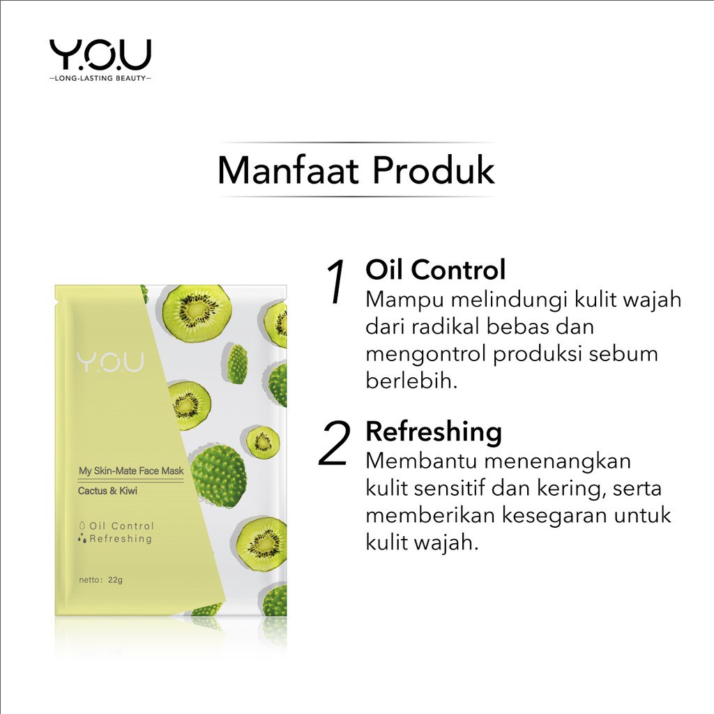 YOU - My Skin Mate Face Mask - Masker Wajah