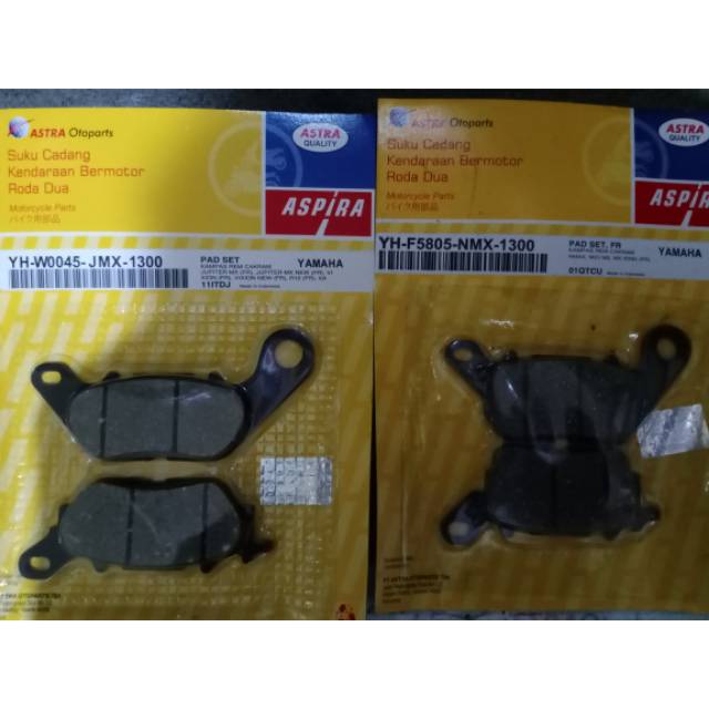 Paket kampas rem depan&amp; belakang N-Max/ N-max new/ Aerox 250 double disk