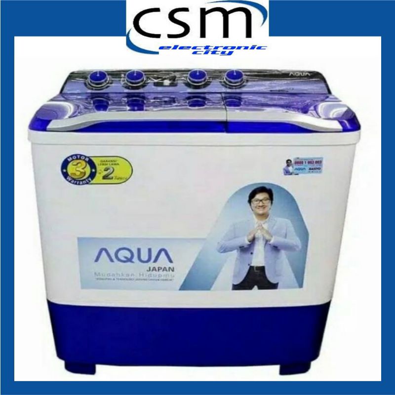 MESIN CUCI AQUA JAPAN QW880XT 8KG 2 TABUNG 880XT 8 KG 880 HIJAB SERIES