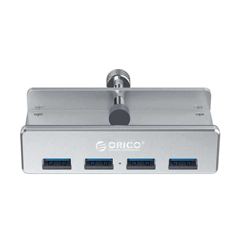 Orico USB Hub 3.0 Clip-on Type Aluminium 4 Port - MH4PU-Silver