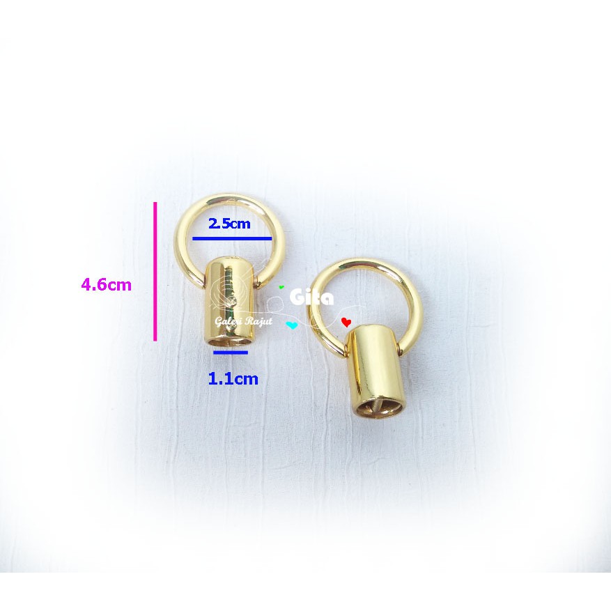 (2pcs) Ring Lonceng Gold Tebal