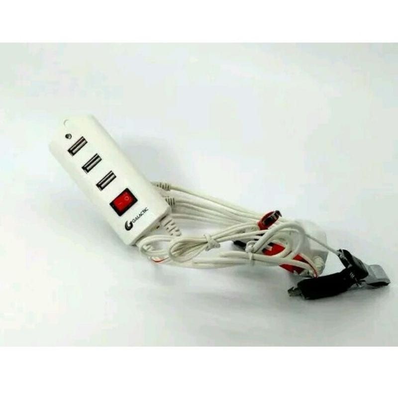 Charger Aki Motor 3USB 2in1 Casan Aki Motor 2in1 3USB