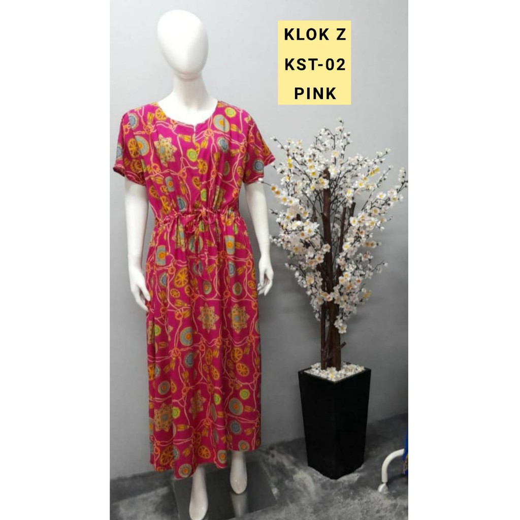 AS Dress Klok Zipper Batik Kudamas LD 116cm Busui KST-02 KMF-90