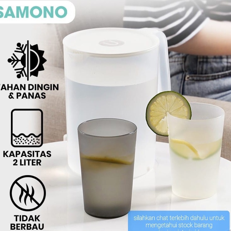 SAMONO KETTLE / KETEL / TEKO TEMPAT AIR MINUM PLASTIK 2LITER FOOD