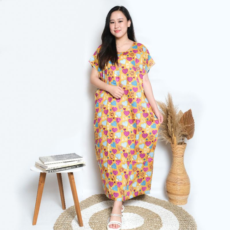 daster bali habel verell panjang semata kaki rayon premium baju tidur murah-K17