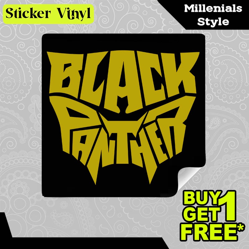 

Stiker Sticker Black Panther Gambar Unik Desain Keren dan Kekinian Aesthetic Bahan Vinyl Satuan Anti Air