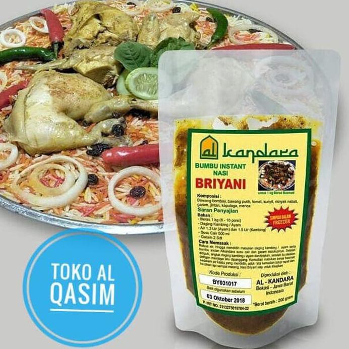 

AL KANDARA BUMBU MASAK NASI BRIYANI INSTAN 200GR