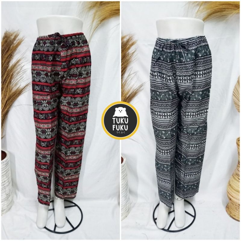 Celana Panjang Bali/ Celana etnik/ Celana batik/ Celana bahan Rayon Bali