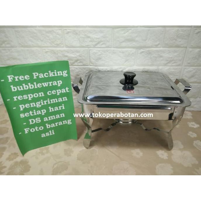 Pemanas Makanan Maspion (Small) / Pan With Stove - Perak