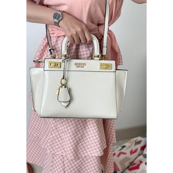 Tas Kulit Selempang Jinjing Wanita GS Katey Girlfriend Slingbag Premium Import Putih White Hitam Bla