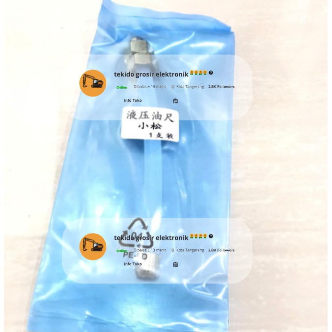 TUBE GAUGE OIL TANGKI HYDROLIK PC200 PC 200