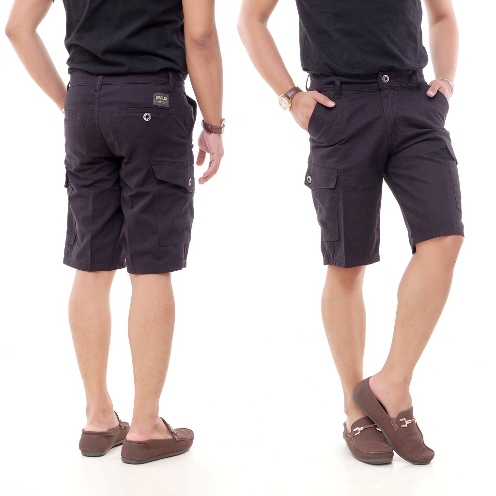 Bralio Denim Celana Pendek Kargo Cargo Outdoor Travelling Pantai Boardshort Chino Chinos Distro Pria