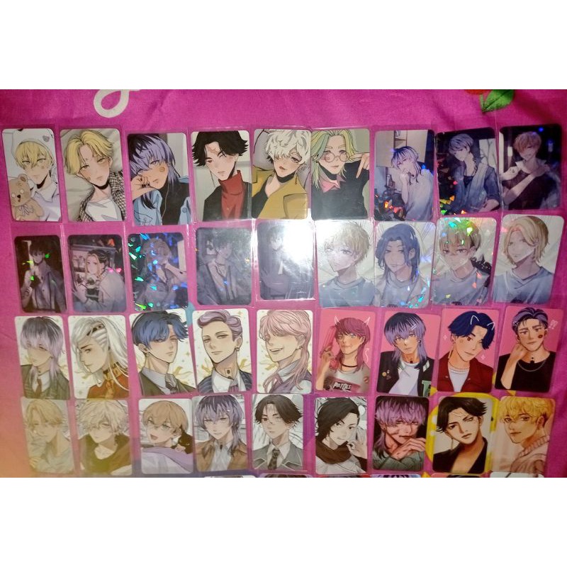 Preloved Fanmerch 6baji & sasskuy magic postcard jjk, towel poscard jjk, poscard jjk 11114tai