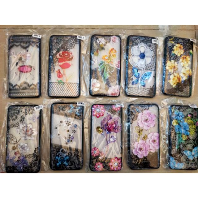 REDMI 6 SOFTCASE BATIK HENA flower bunga cantik PREMIUM