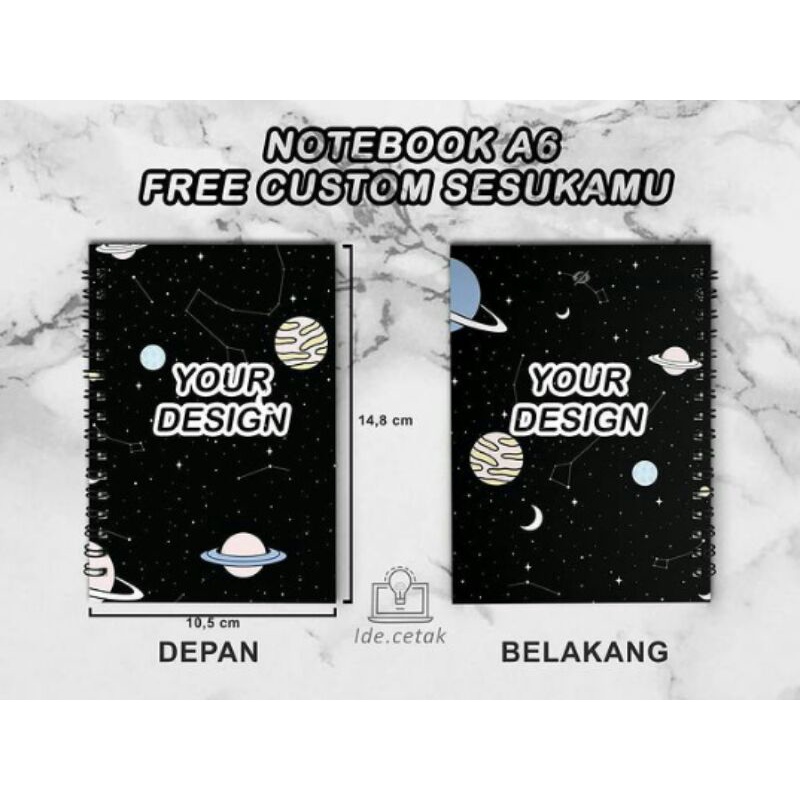 

Notebook / buku catatan sehari-hari , free custom sesukamu
