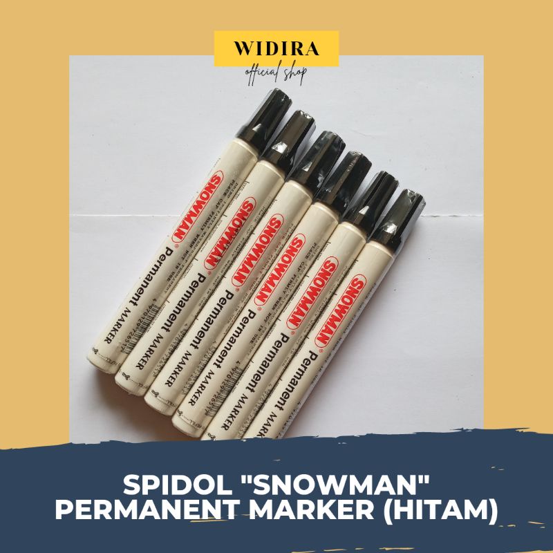 

[ATK] Spidol SNOWMAN Permanent Marker (Hitam)