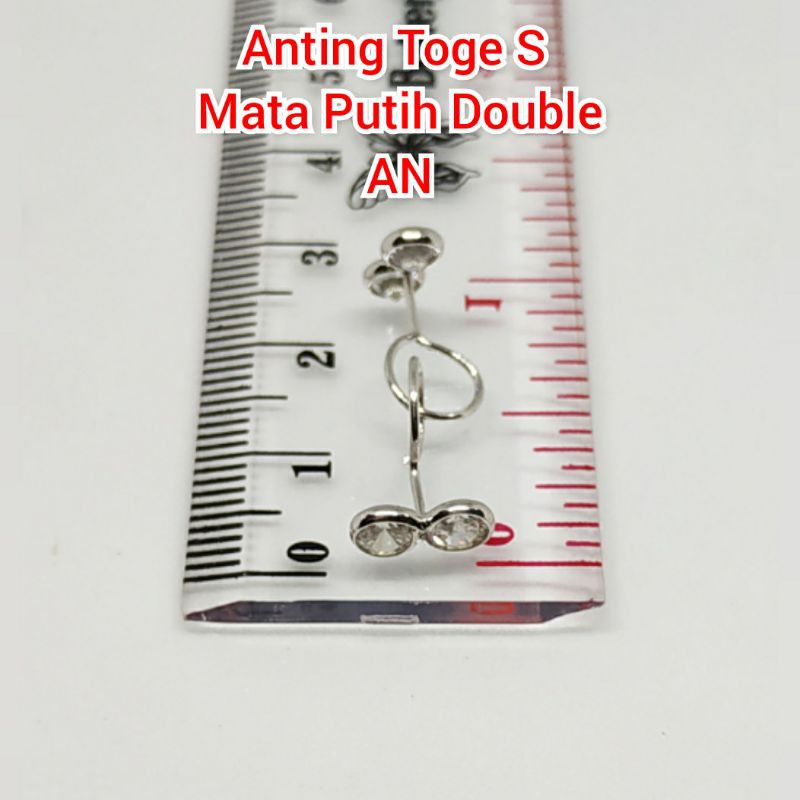 Anting Toge perak s925 | anting Toge | anting perak | perak s925 | anting bulat belakang perak