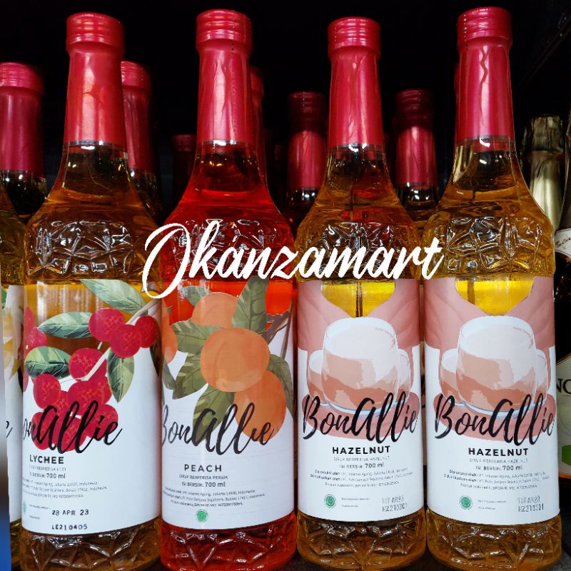 

Bonalie Syrup Vanilla|Lychee|Peach|Hazelnut 700ml