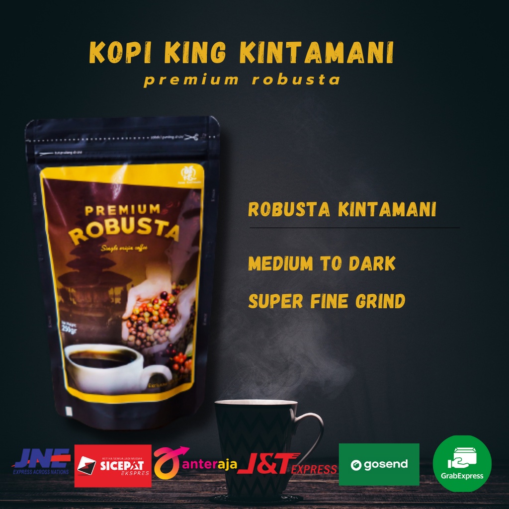 

Kopi Robusta Kintamani- single origin - bubuk halus- 250 gram