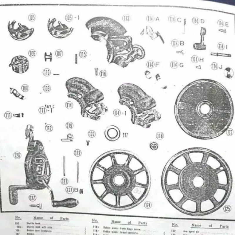 P/N 119 Tension Bobbin - Gulungan Spul Mesin Jahit Butterfly