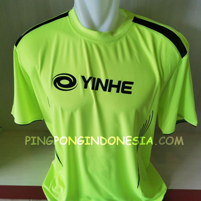 Yinhe Shirt Green 6032-15 - Baju/Kaos Pingpong Tenis Meja - XXXL