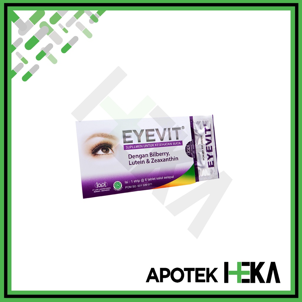 Eyevit Tablet Vitamin Mata Strip isi 6 Tablet (SEMARANG)