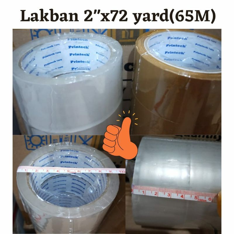 

lakban plakban opp 2"x72 yard