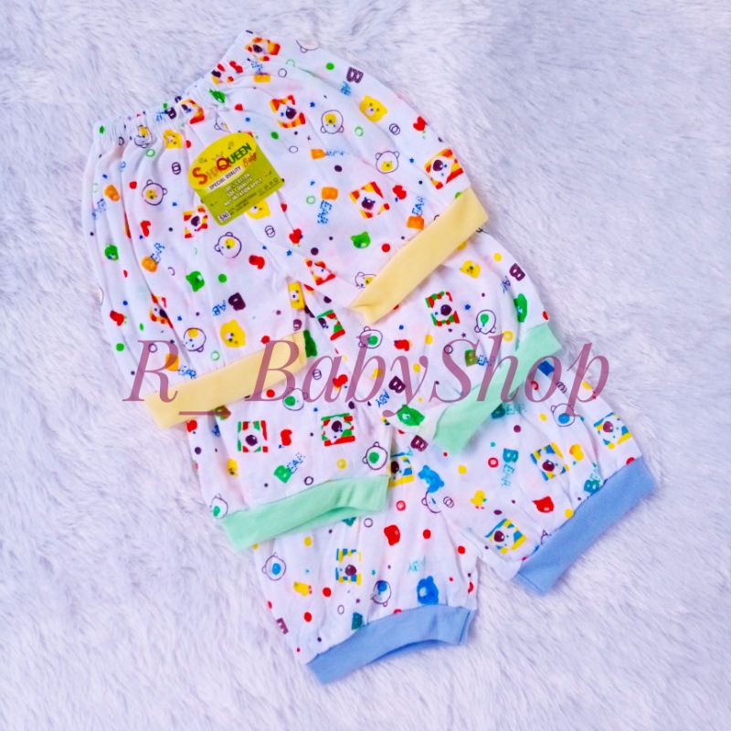 3pcs celana pendek bayi 0-6bln shaqueen