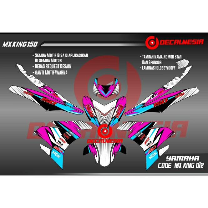 Stiker MX King/Yamaha MX King/Sticker MX King/MX King/Decal Mx King 150/Stiker MX King Full Body