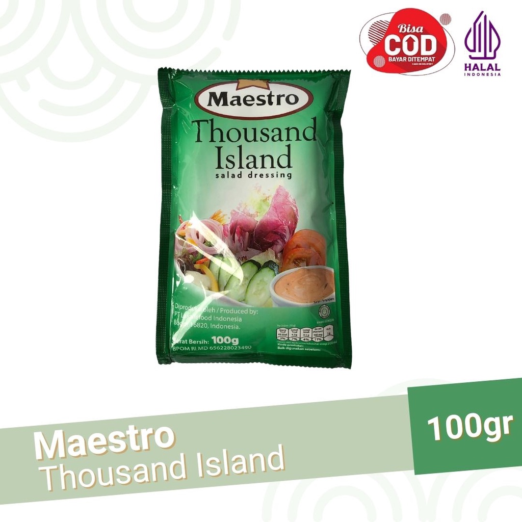 Maestro Mayonais All Varian 100gr - Maestro Mayonais Pedas - Maestro Wijen Sangrai - Maestro Thousand Island - Maestro Salad Dressing