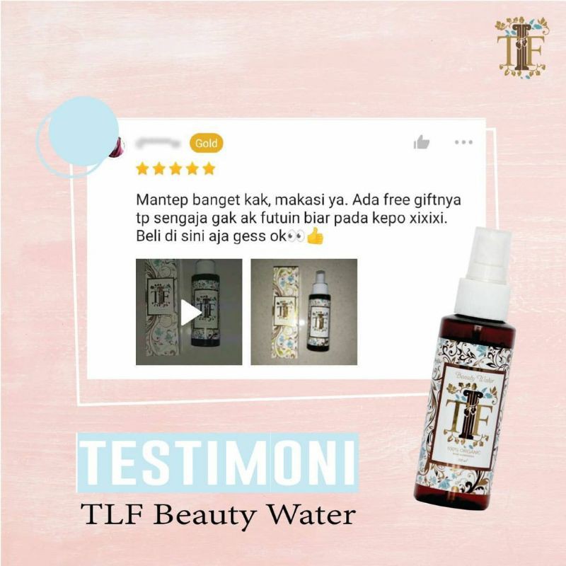 TLF BEAUTY WATER / TLF BEAUTY/ OBAT JERAWAT(FREE PARFUM ROLL ON JIKA TIDAK PROMO)