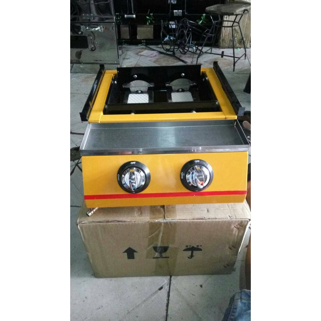 KOMPOR PANGGANG 2 TUNGKU(SOSIS BAKAR- AYAM- IKAN- SATE) PANGGANGAN GAS