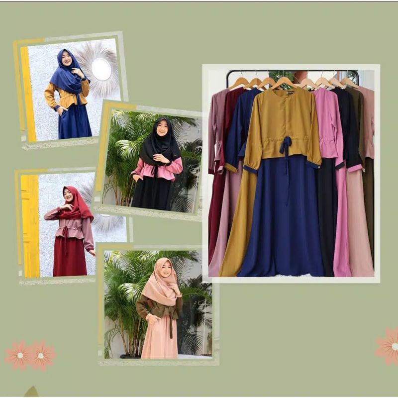 YUMNA DRESS GAMIS MURAH GAMIS MOSCREP