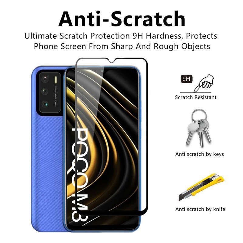 Tempered Glass Poco M3 Screen Protector Handphone Xiaomi POCO M3