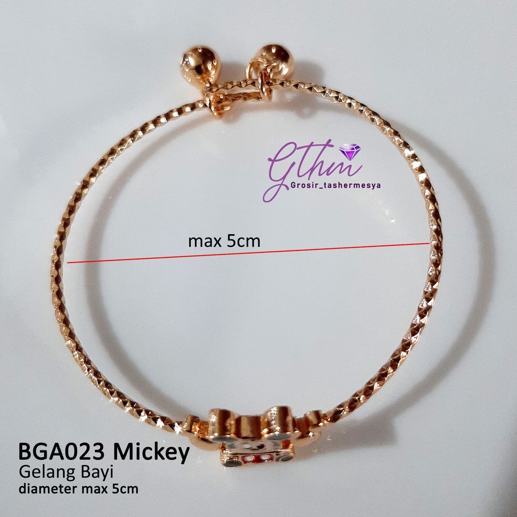 Gelang Miky Minie Baby Perhiasan Fashion Import anti karat anti alergi BGA023 GTHM