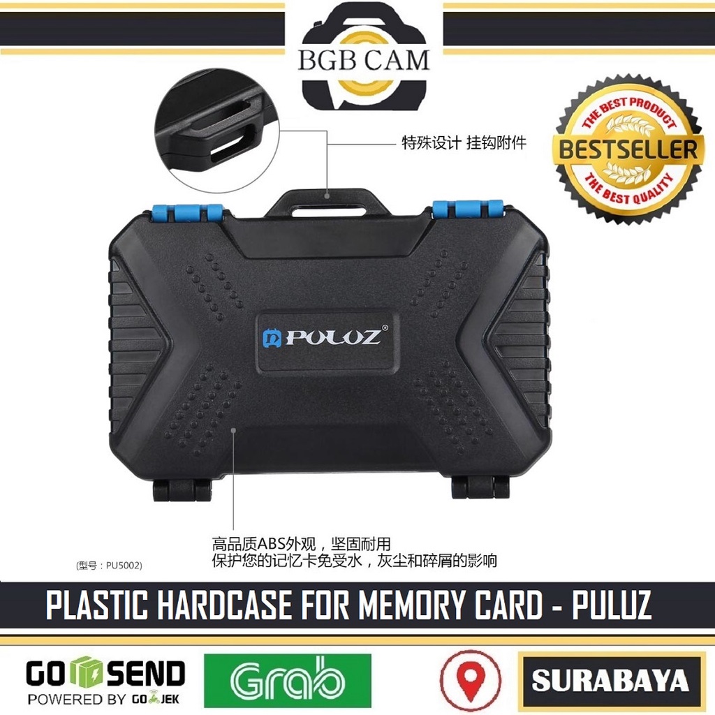 Hardcase Memory Card isi 8 SD + 9 Micro Case Memori Kamera PULUZ