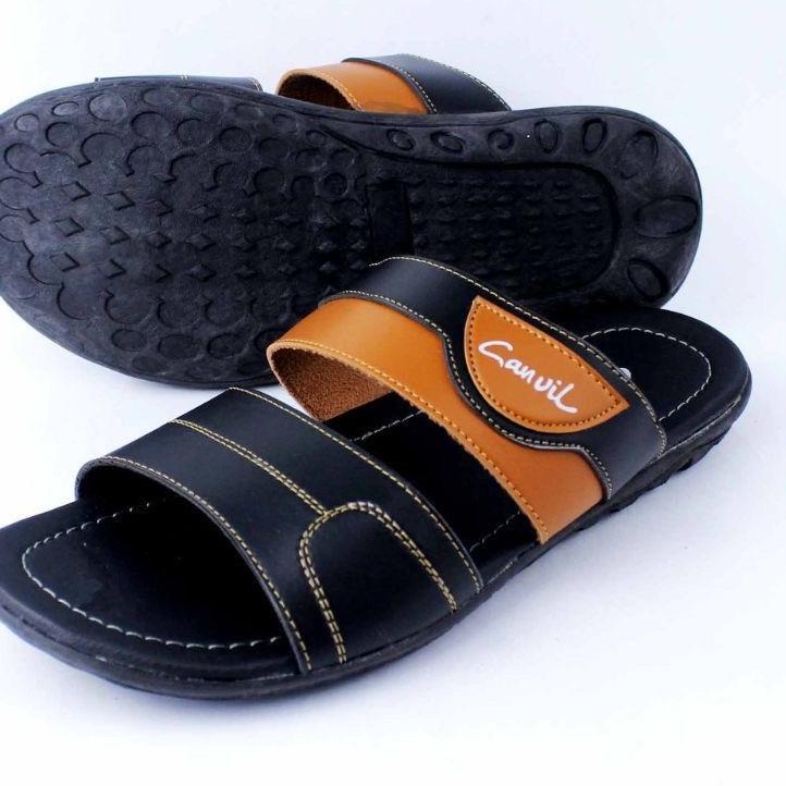 Tren Kekinian.. Sandal kulit slop pria carvil berkualitas