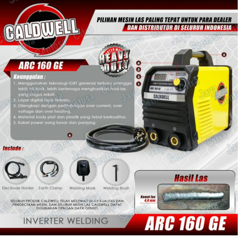 Jual Mesin Las Arc Ge Caldwell Trafo Las Ge Trafo Las Mma