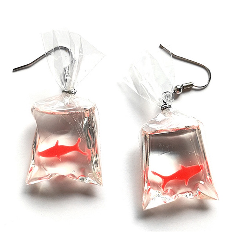 Handmade Anting Kait Gantung Bentuk Ikan Buatan Tangan Untuk Wanita