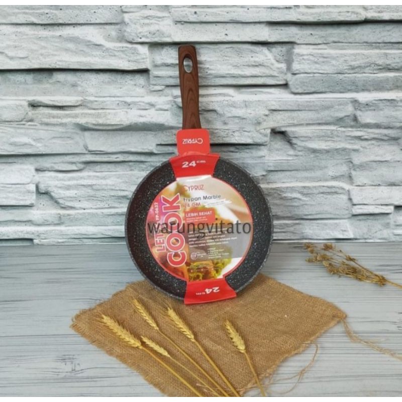 CYPRUZ FRYPAN PENGGORENGAN 24CM MARBLE FP0632