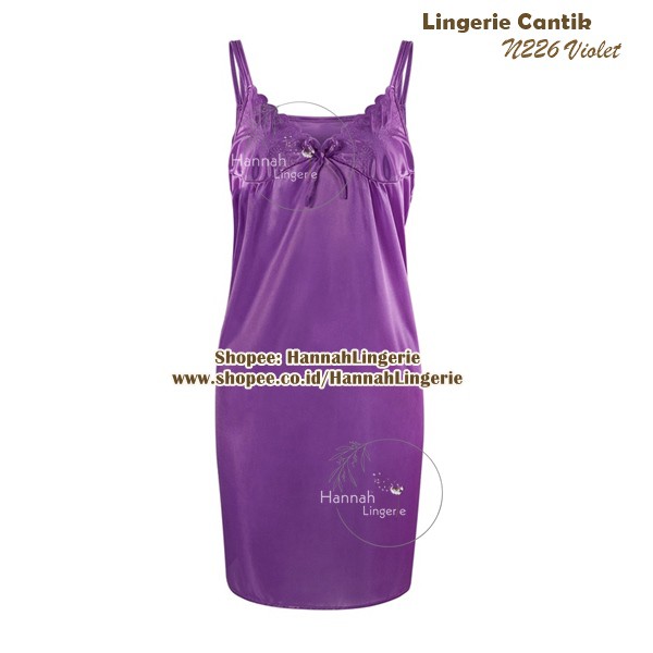 Hemat!!! Lingerie Set M-XL / Baju Tidur Seksi Cantik Lingerie Wanita Lingerie Satin Saten Silk N226