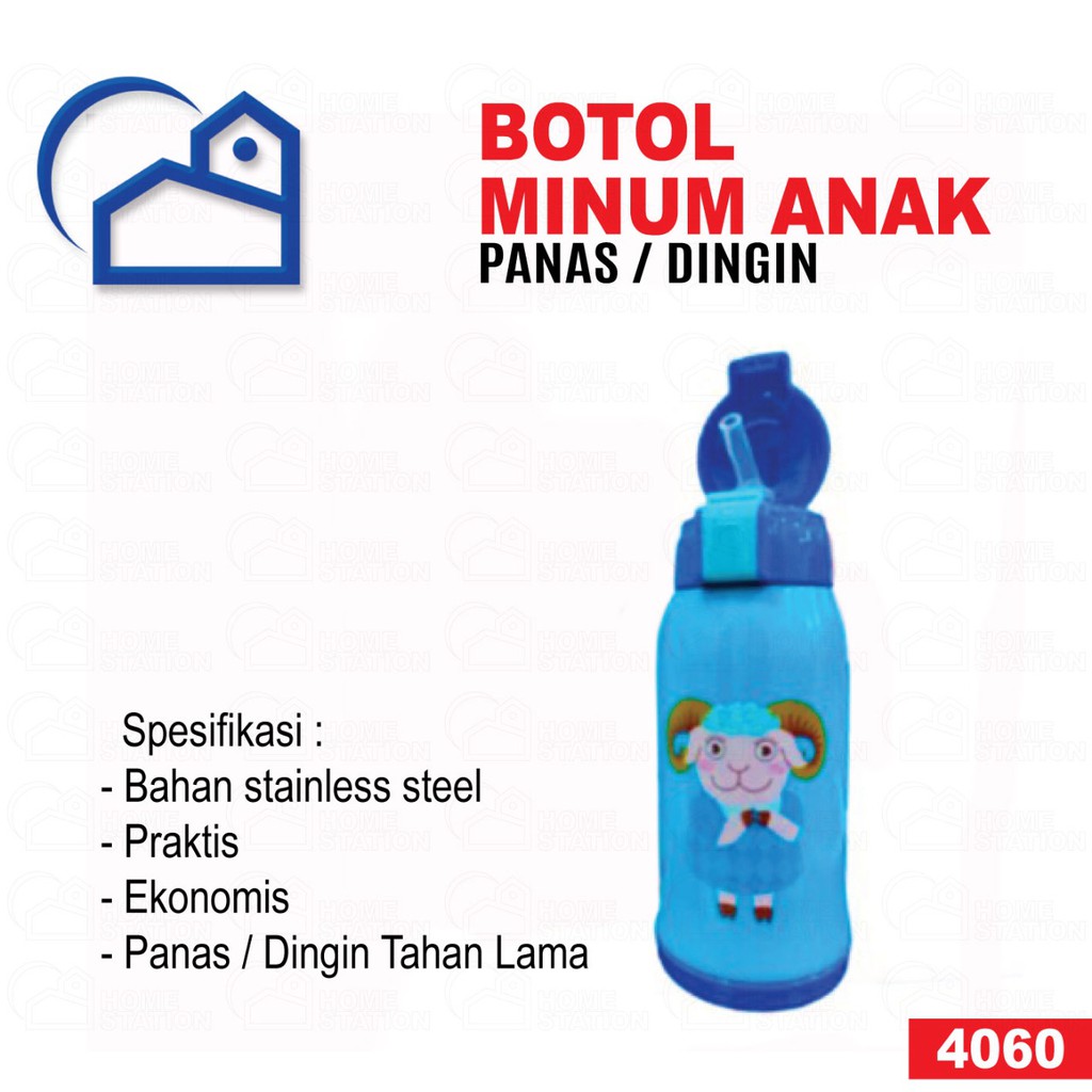 Botol Minum Anak Panas / Dingin 600 ml Vacuum Flask 4060