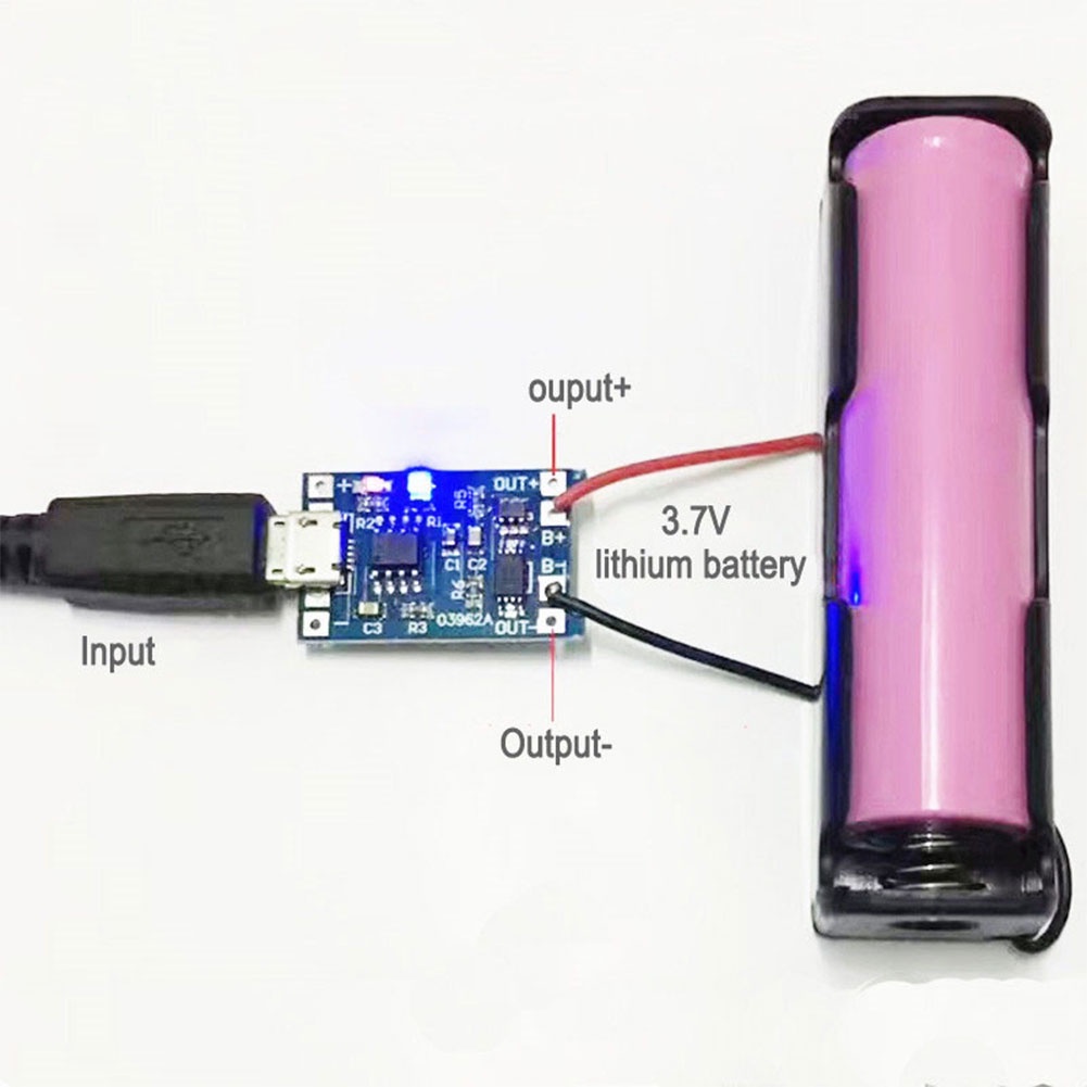 TP4056 5V USB Type C 1A CHARGING Charger BMS BATTERY Baterai Lithium 18650 Li-Ion + modul Proteksi Protection