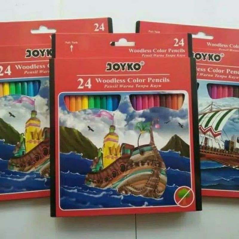 

Pensil warna panjang 24 warna joyko cp-104