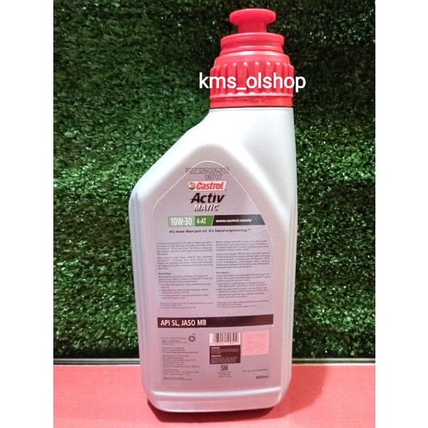 Oli Castrol Activ Matic 4-AT SAE 20W-40 dan 10W-30 800ml Oli Mesin Motor Matic 0,8 Liter (Asli)