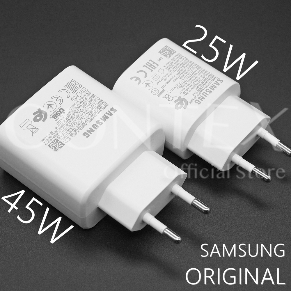 Samsung Charger 25Watt 45Watt Type C TipeC Usb C Super Fast Charging Original adapter