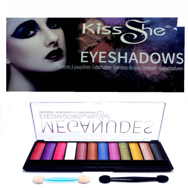 EYESHADOW MEGANUDES Kiss She 12 warna