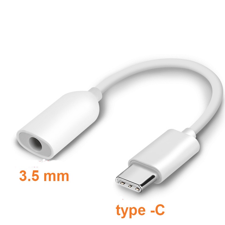 Kabel Adapter USB Type C to 3.5mm AUX Audio - AV150 - White