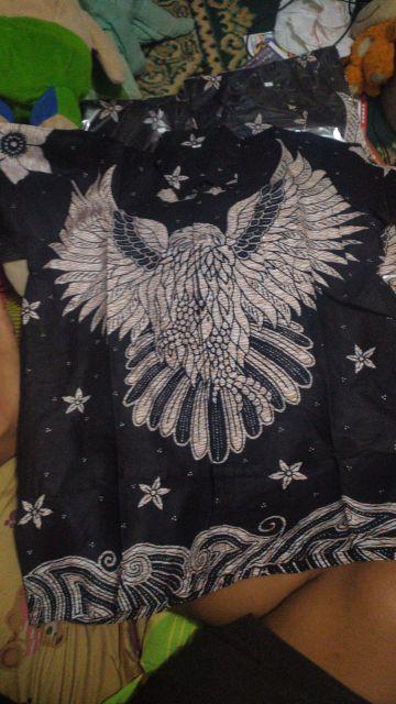 Bswart Batik Hrb026 Kenongo Hem Pendek Padi Pekalongan M L Xl Xxl Batik Pria Murah Modern Grosir