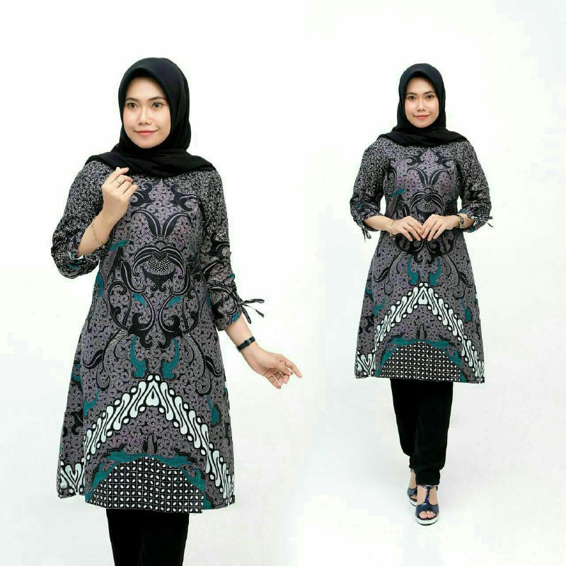 Terlaris SERUT GENES JELITA TUNIC NAVBOR YELBOR WHITBOR CREAMBOR TUNIK BATIK MODERN HRB030 DOLBI DOB